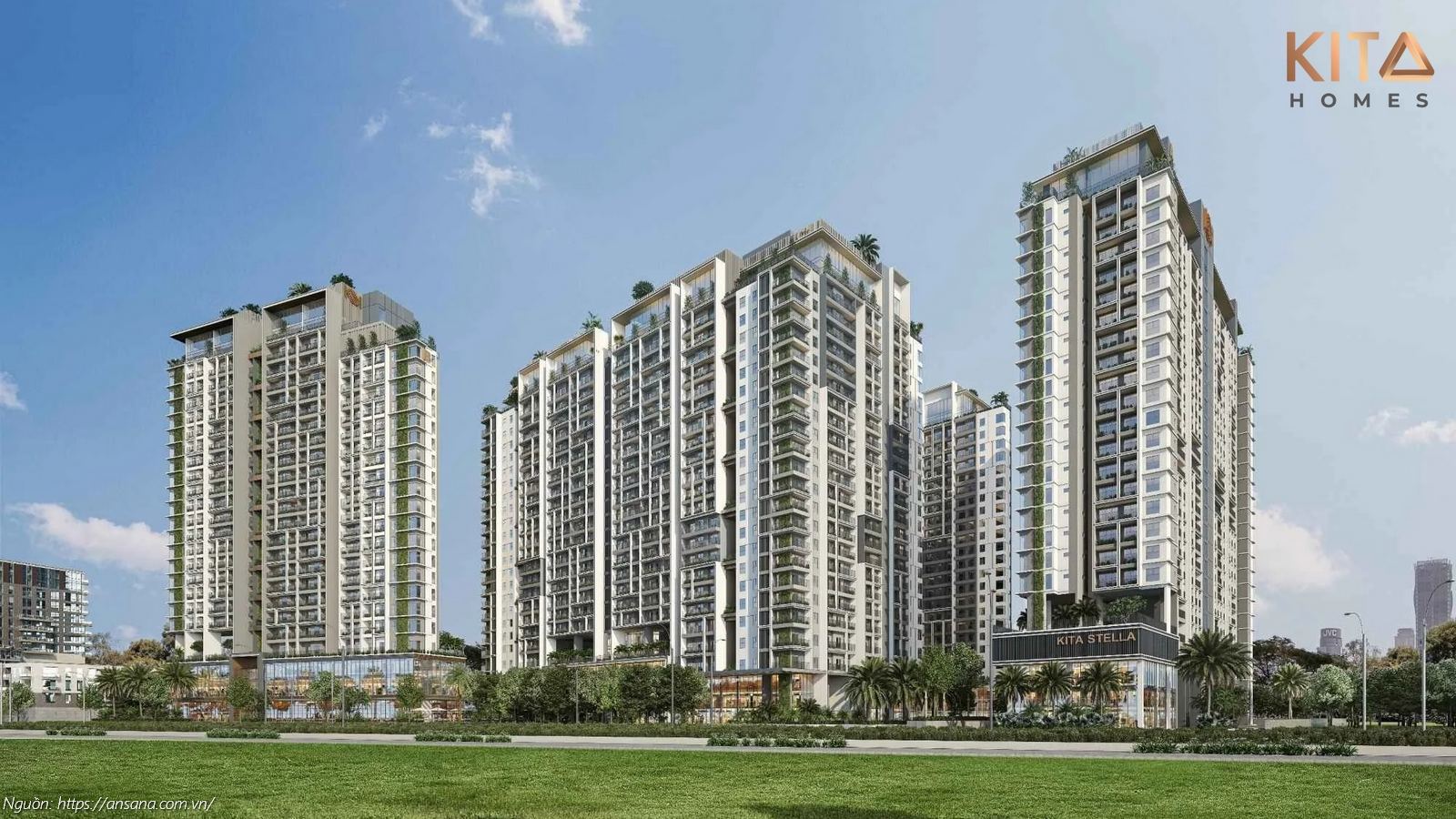 Phối Cảnh Tổng Thể Ban Ngày Căn Hộ Chung Cư Ansana By Kita